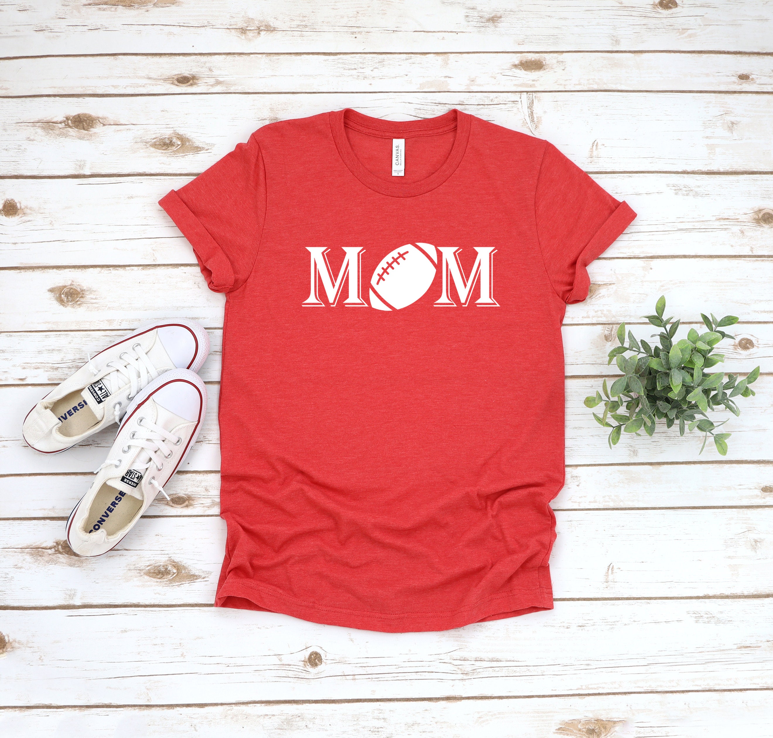Football Mom tshirt, sports tshirts mom shirt for football, game day
