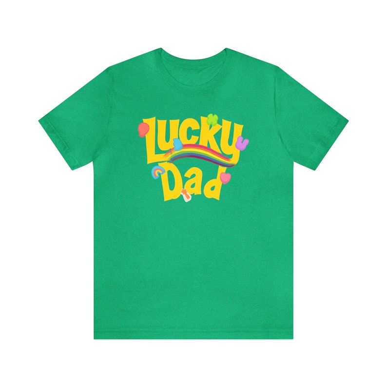 Lucky Dad Retro Lucky Charms Shirt, Lucky Mama Shirt, St. Patrick's Day Shirt, Lucky Shamrock Shirt, Patrick's Day Family M image 4