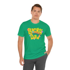 Lucky Dad Retro Lucky Charms Shirt, Lucky Mama Shirt, St. Patrick's Day Shirt, Lucky Shamrock Shirt, Patrick's Day Family M image 3