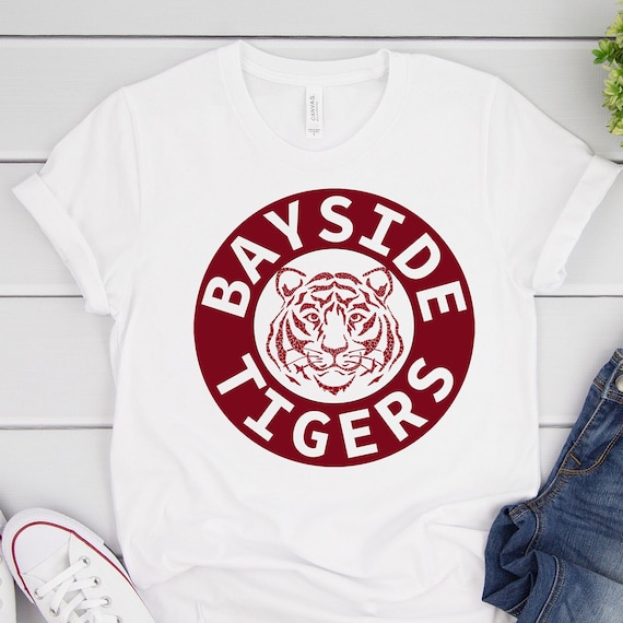 Bayside Tigers Tee, Saved by the Bell, Bayside, Zack Morris, AC Slater, 90's shirts, Funny shirts, TV tees, Bayside Shirt