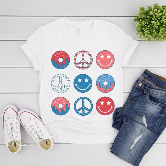 4th of July tshirt , Party in the USA, Peace love vintage retro America 4th of July Shirt,  Independence Day Shirt, USA Patriotic Tee