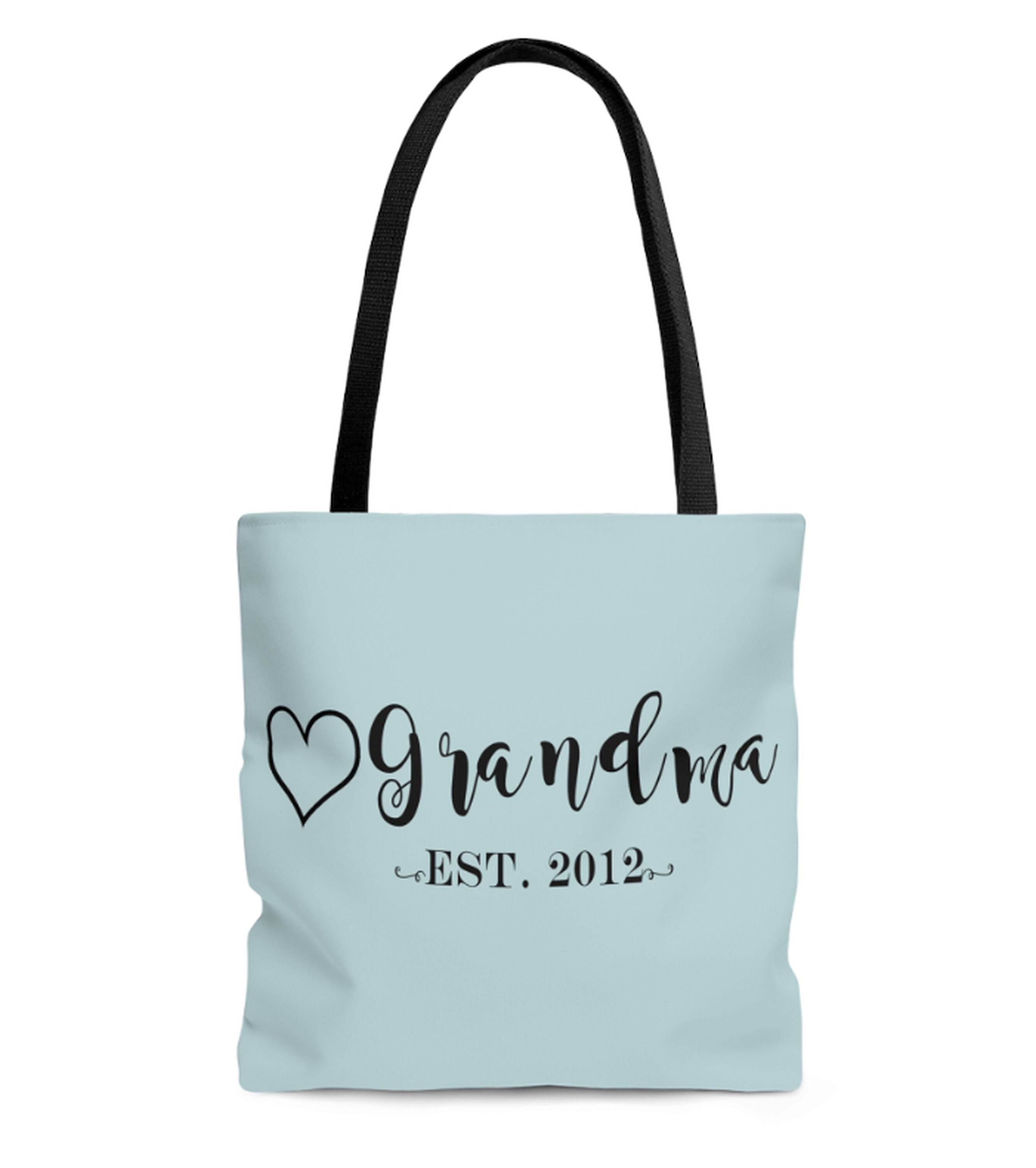 Est Date Tote Bag for Grandma Mimi tote bag Nana tote bag, tote bag for