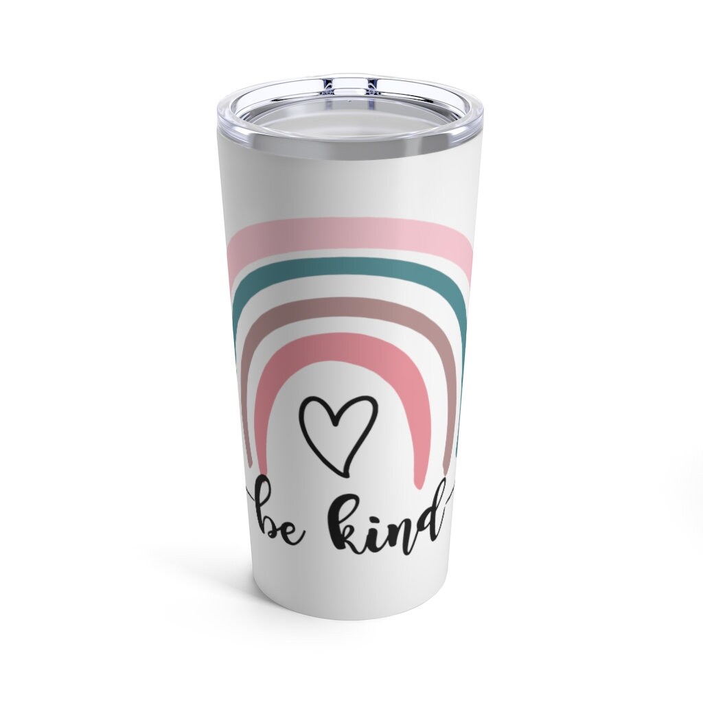 Be Kind Rainbow tumbler teacher cup gift for teachers | Etsy