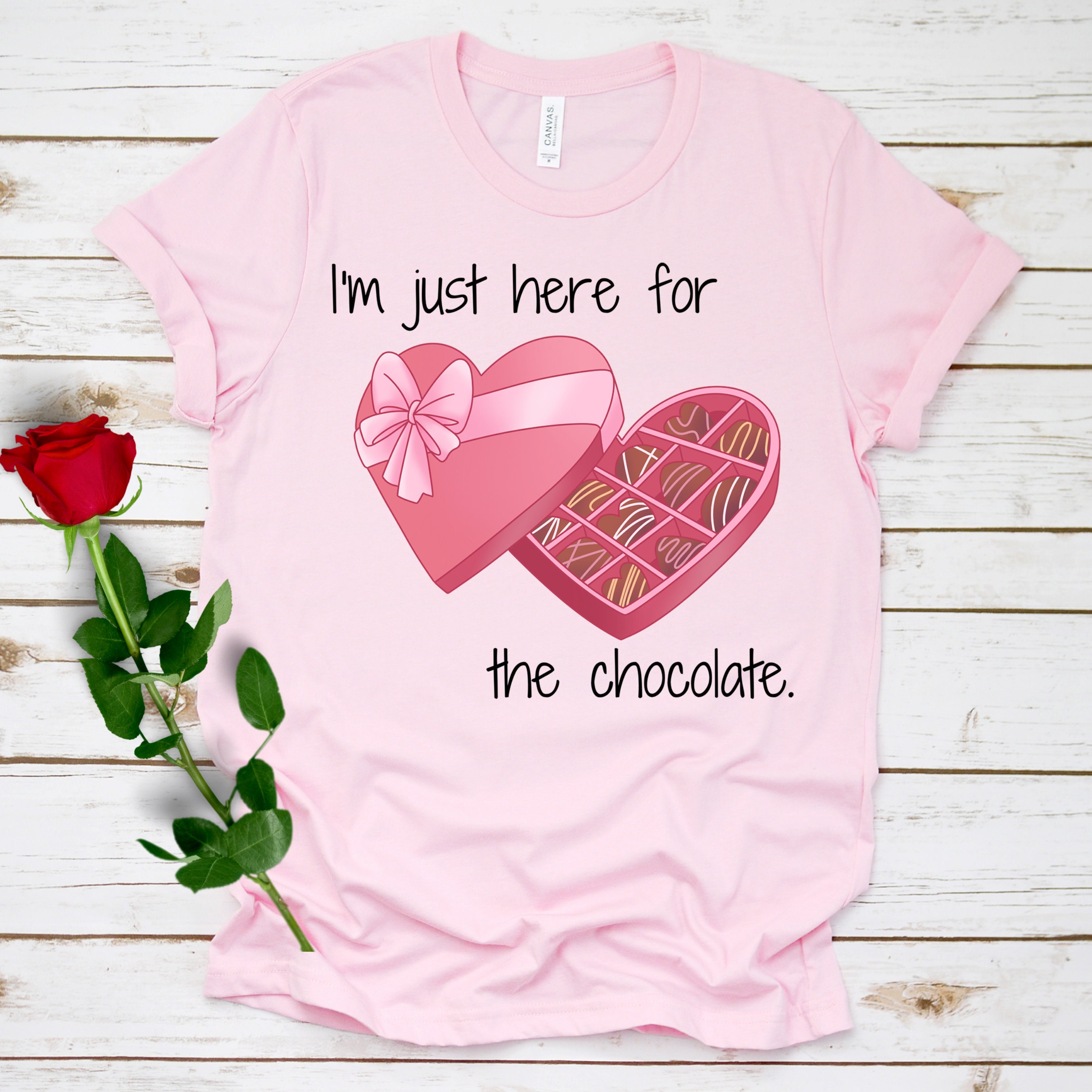 Chocolate Is My Valentine Shirt, Funny Valentine's Day Shirt