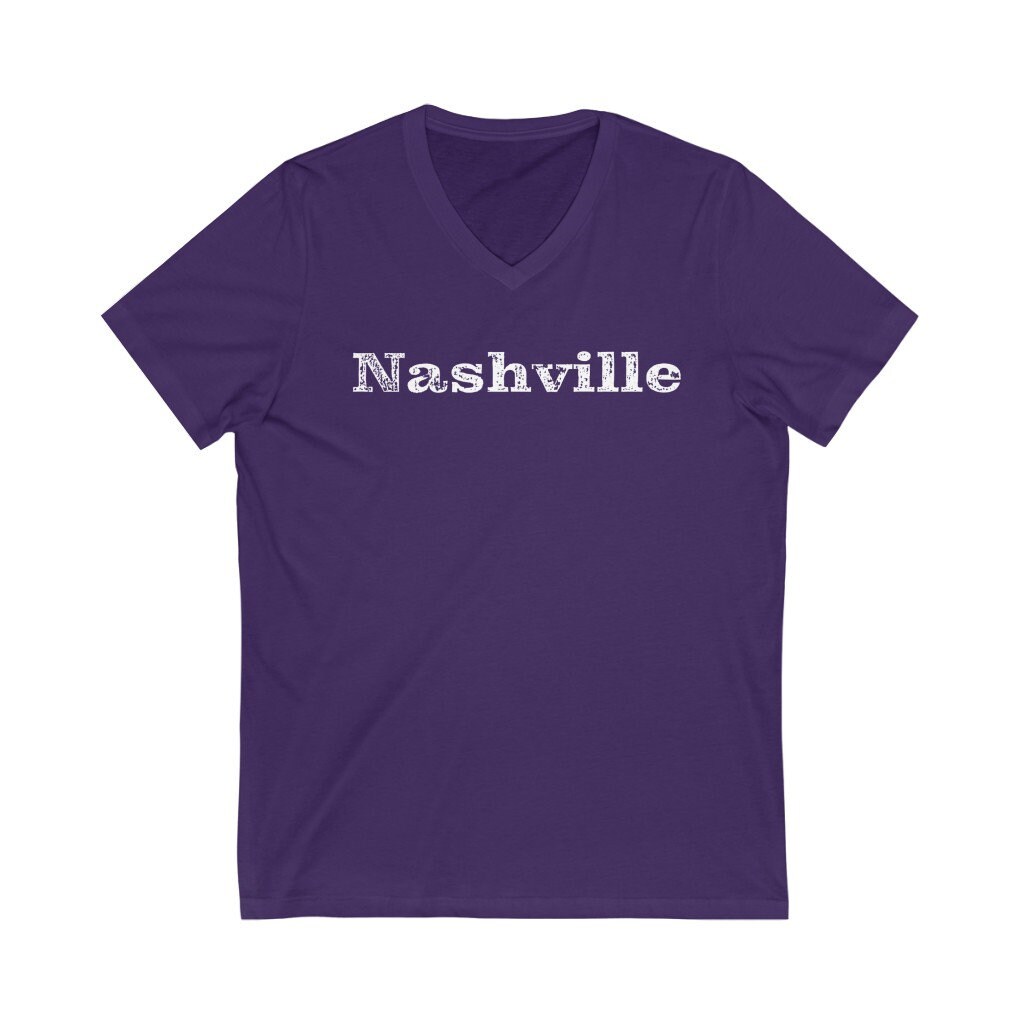 Nashville Tennessee tee vneck tshirt custom Nashville Strong Etsy