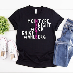 NKOTB Shirt, New Kids On the Block Shirt, NKOTB Group Concert Shirt, Mixtape Tour Blockhead Shirt, Mclntyre Knight Walhlberg Wood Solid Black Blend