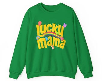 Lucky Mama Retro Lucky Charms sweatshirt, Lucky Mama Shirt, St. Patrick's Day sweater, Lucky Shamrock Shirt, Patrick's Day Family Matching