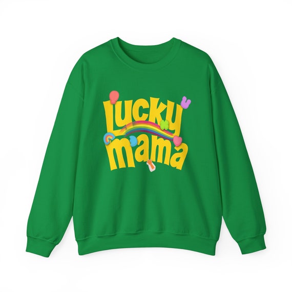 Lucky Mama Retro Lucky Charms sweatshirt, Lucky Mama Shirt, St. Patrick's Day sweater, Lucky Shamrock Shirt, Patrick's Day Family Matching