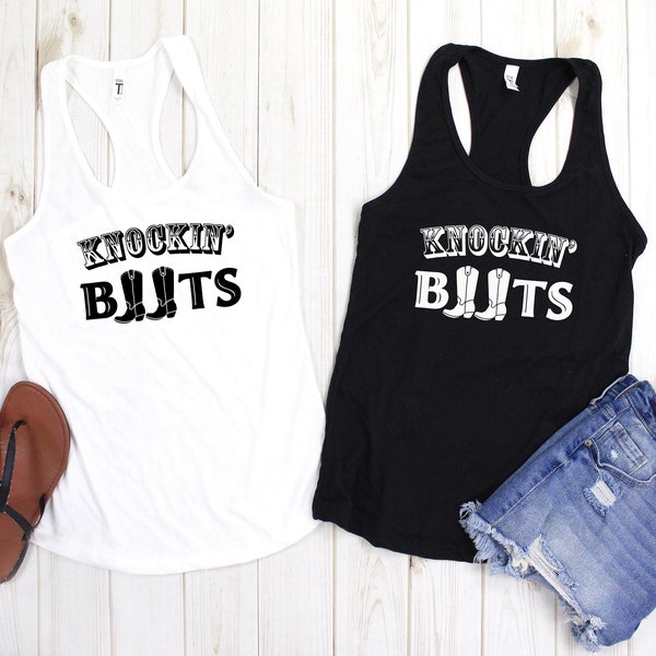 Knockin' Boots Racerback Tank, Knockin' Boots, Luke Bryan, Luke Bryan shirt, Knockin' Boots shirt, country music shirt, country concert tank