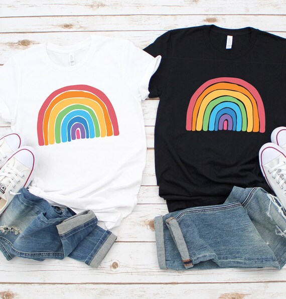 Camiseta arcoiris Elige ropa de mujer feliz camiseta unisex Good Vibes Be Kind Positive Camisetas para mujer Etsy Espana