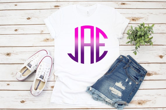 Monogram tshirt, monogram shirt, initial shirt, personalized shirt, monogram tee, womens tee, personalized womens tee, gift for her