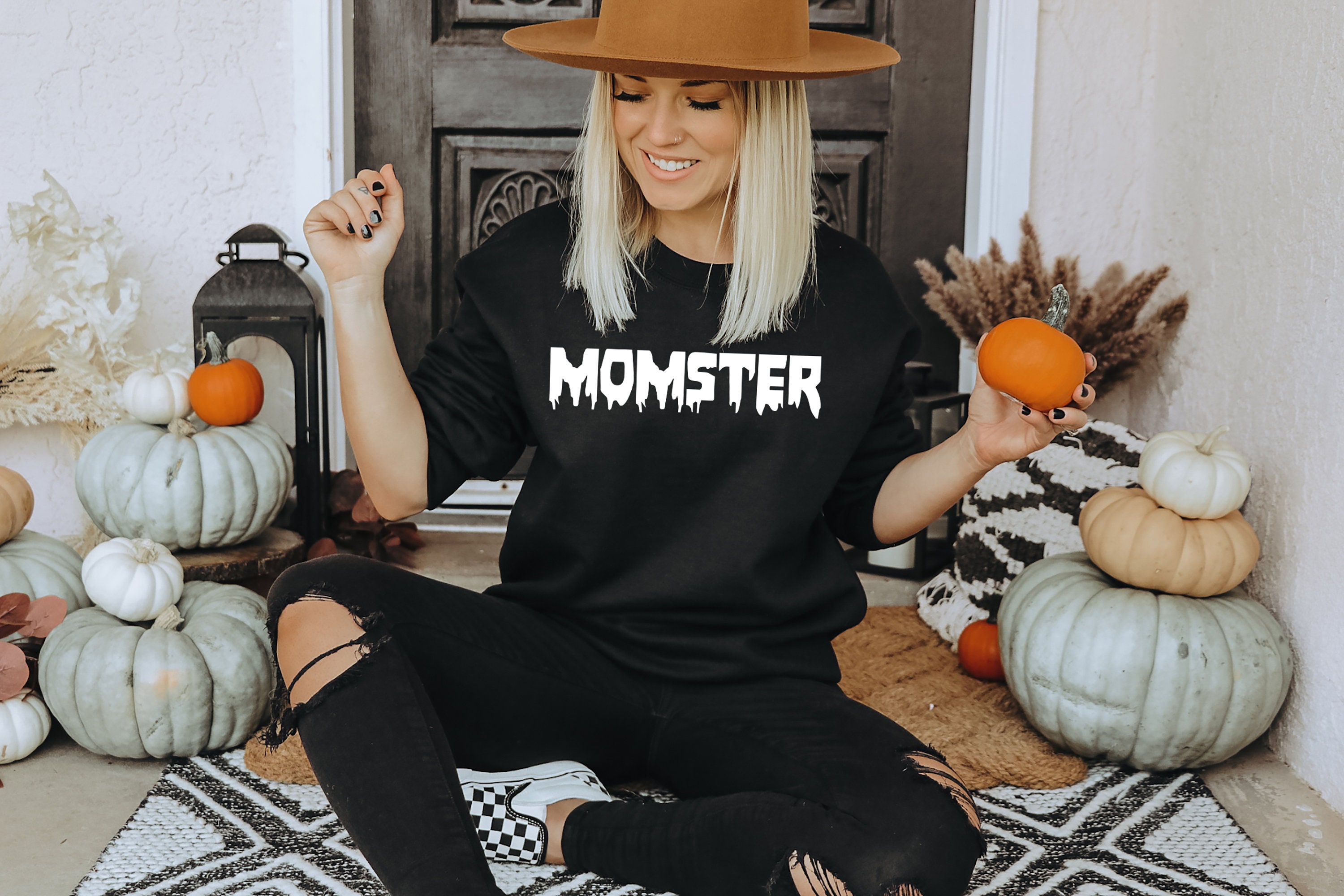 Matching Mom Kids Halloween Sweatshirts 