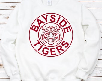 Bayside Tigers Sweatshirt: Retro 90s Saved by the Bell Crewneck