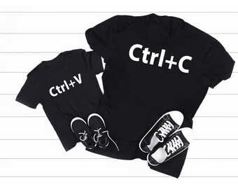 Daddy And Me Outfit, Copy and Paste, Ctrl C, Ctrl V Dad & Me Matching Shirts, Dad Gift Father's Day Gift