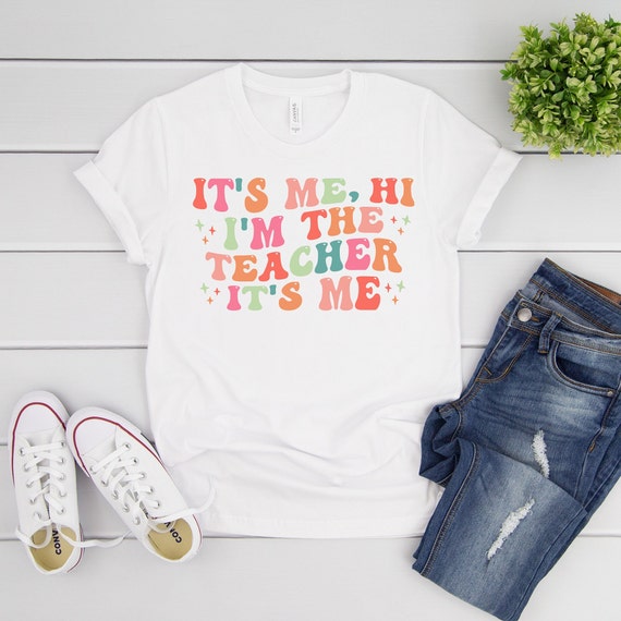 It's Me Hi I'm The Teacher It's Me, Matching Teacher Shirts, Teacher Shirt, Kindergarten Teacher Shirt, Teacher Gift