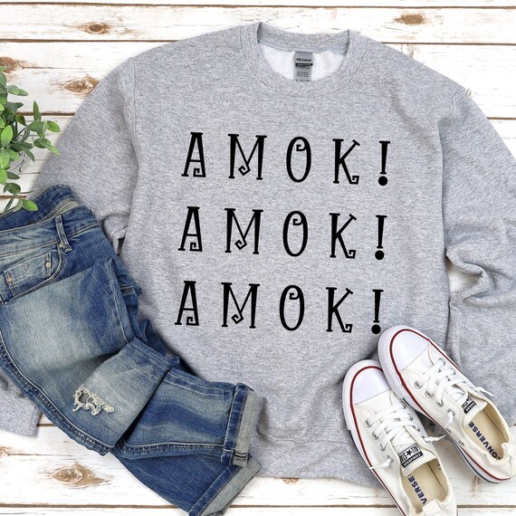 AMOK AMOK AMOK Witch Sweatshirt Halloween Sweatshirt Women s Halloween Sweatshirt Halloween Crewneck Etsy