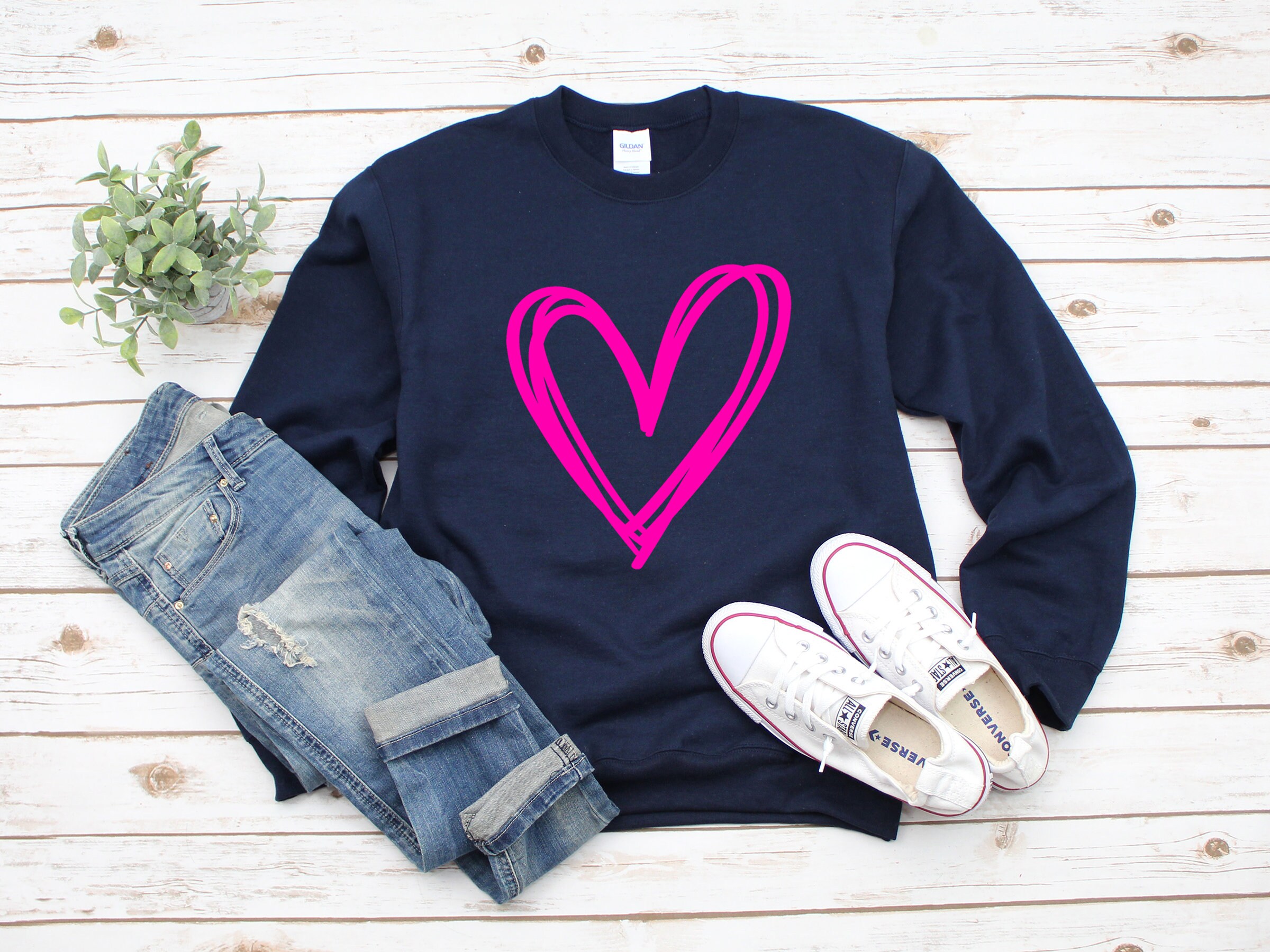 Valentine's Day crewneck sweatshirt, cute Valentine's sweater, leopard ...