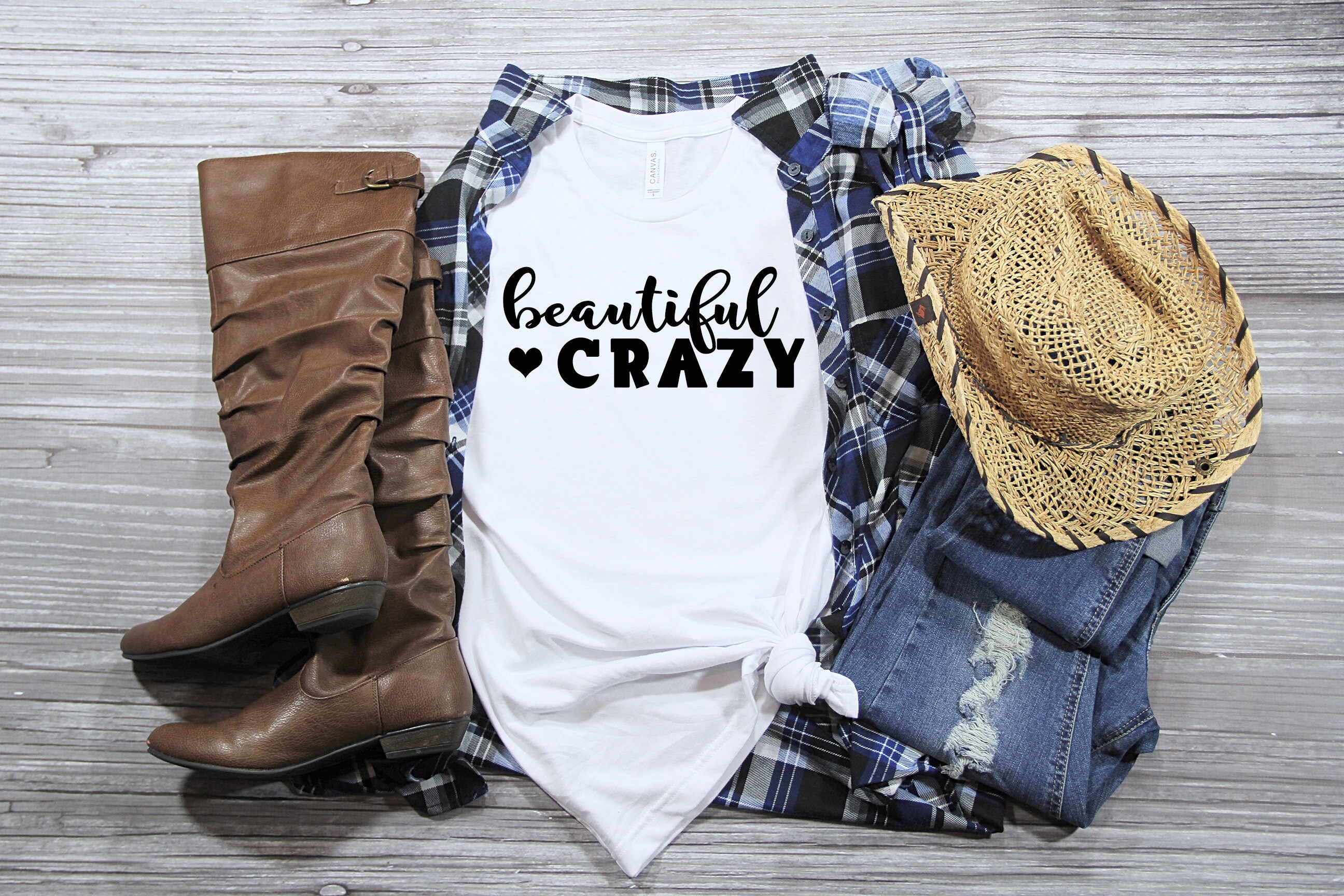 Beautiful Crazy TShirt Luke Combs country music tee Etsy