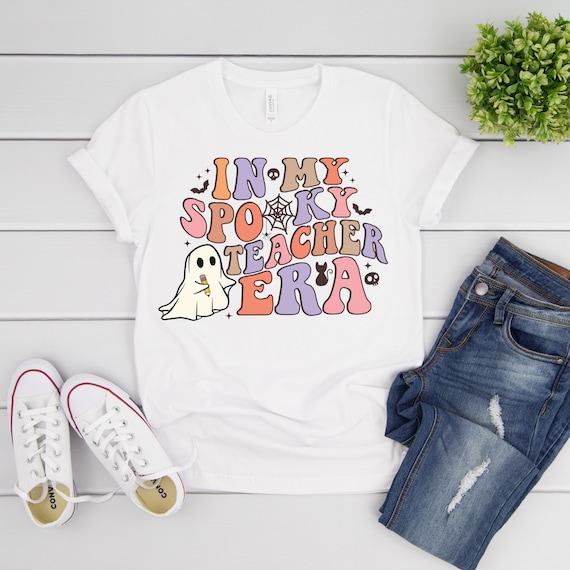 In My Spooky Teacher Era tshirt | Taylor Swift Halloween Inspired Tee | Teacher Halloween Shirt | Funny Halloween Tee | Fall Season Shirt