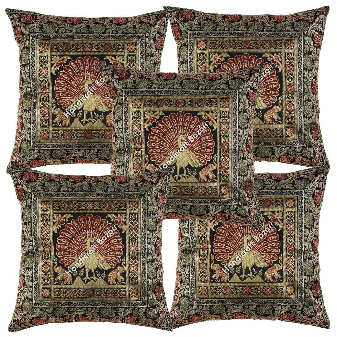 Fancy Pillow Cover Decorative Halloween Peacock Pattern Etsy