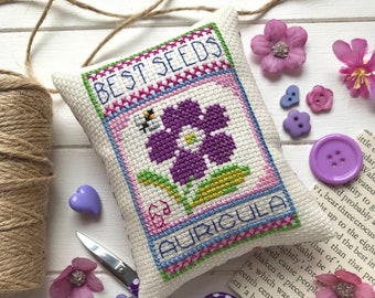 Auricula Seed Packet Pattern