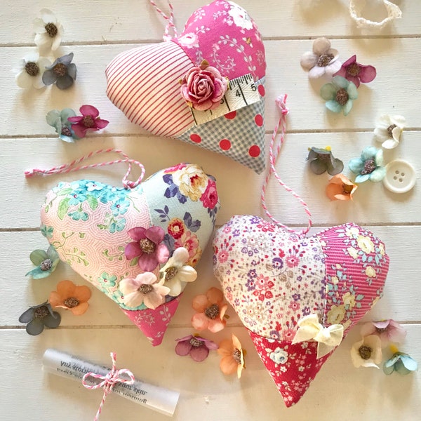 Patchwork Hearts Pattern