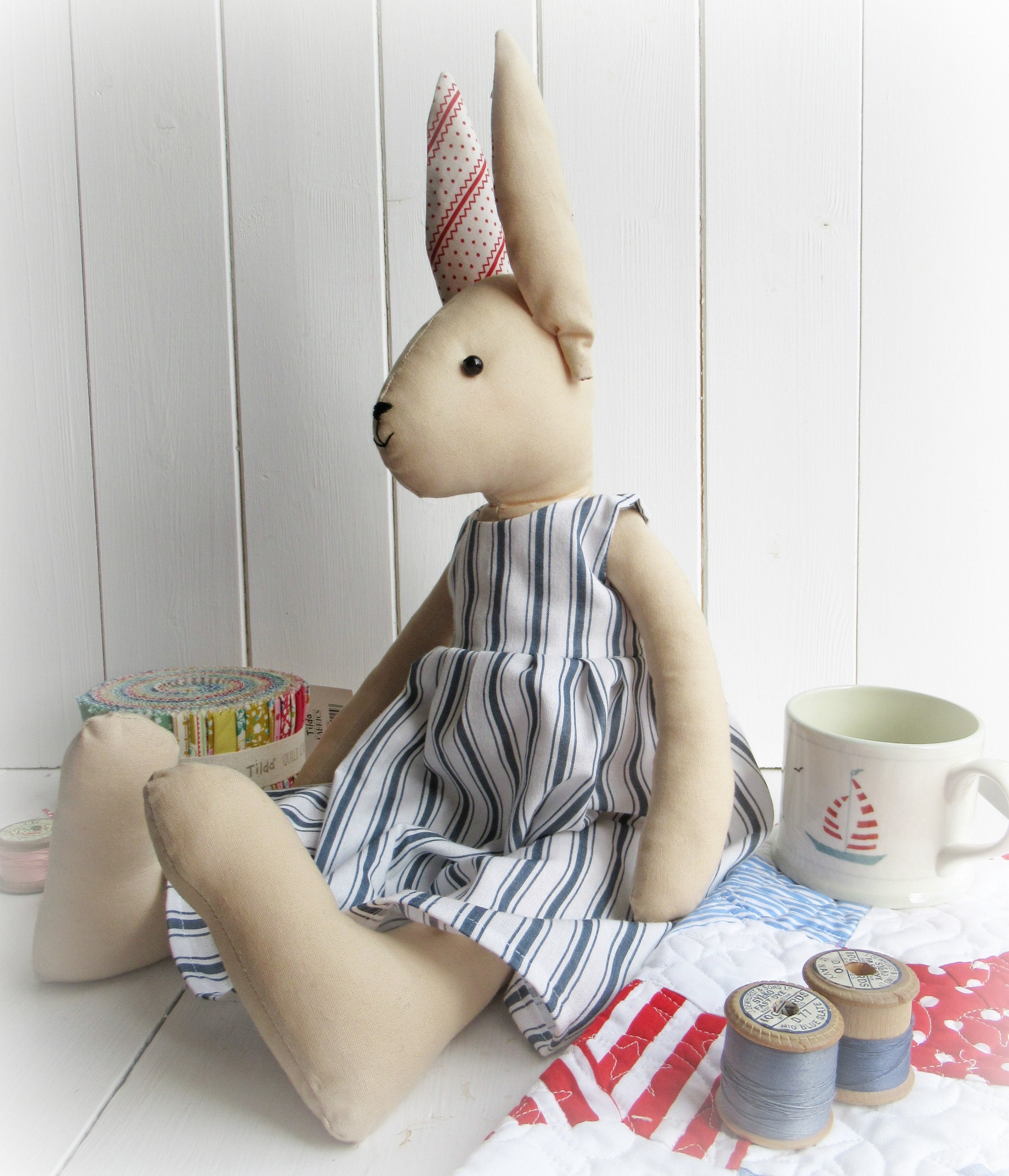 Large Rabbit Pattern Big Bunny Pattern - Etsy