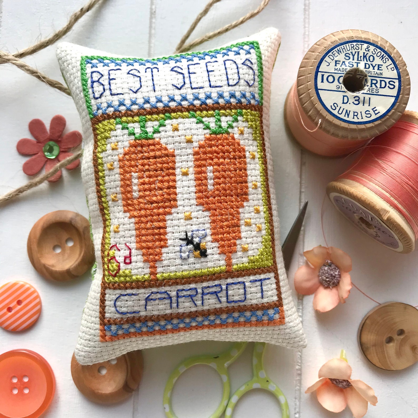 Pachet Pattern Carrot Seed Packet Pattern - Etsy