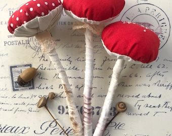 Fabric Toadstool Pattern