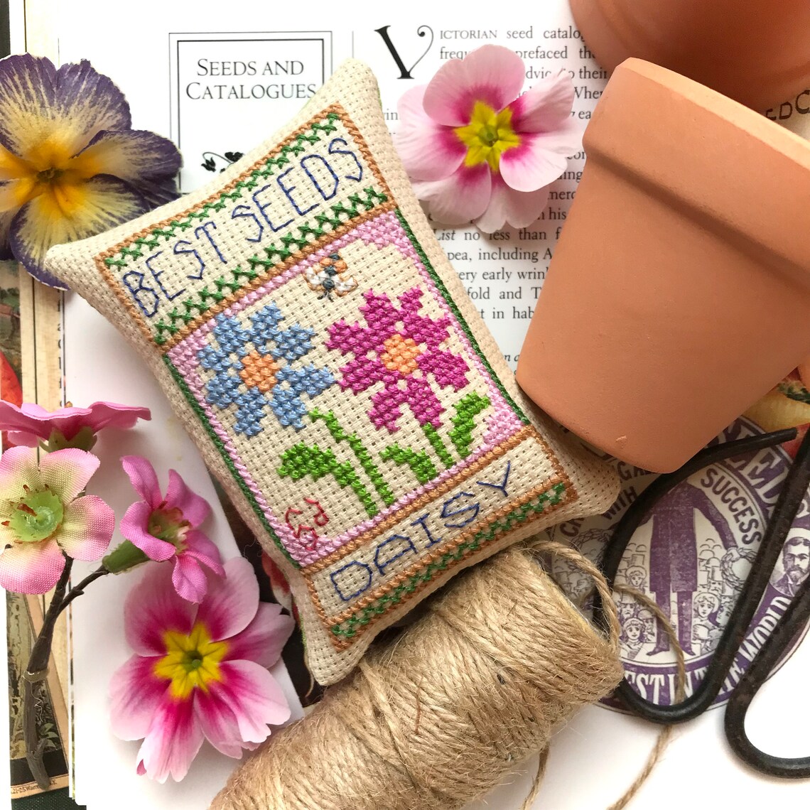 Pachet Pattern Daisy Seed Packet Pattern - Etsy