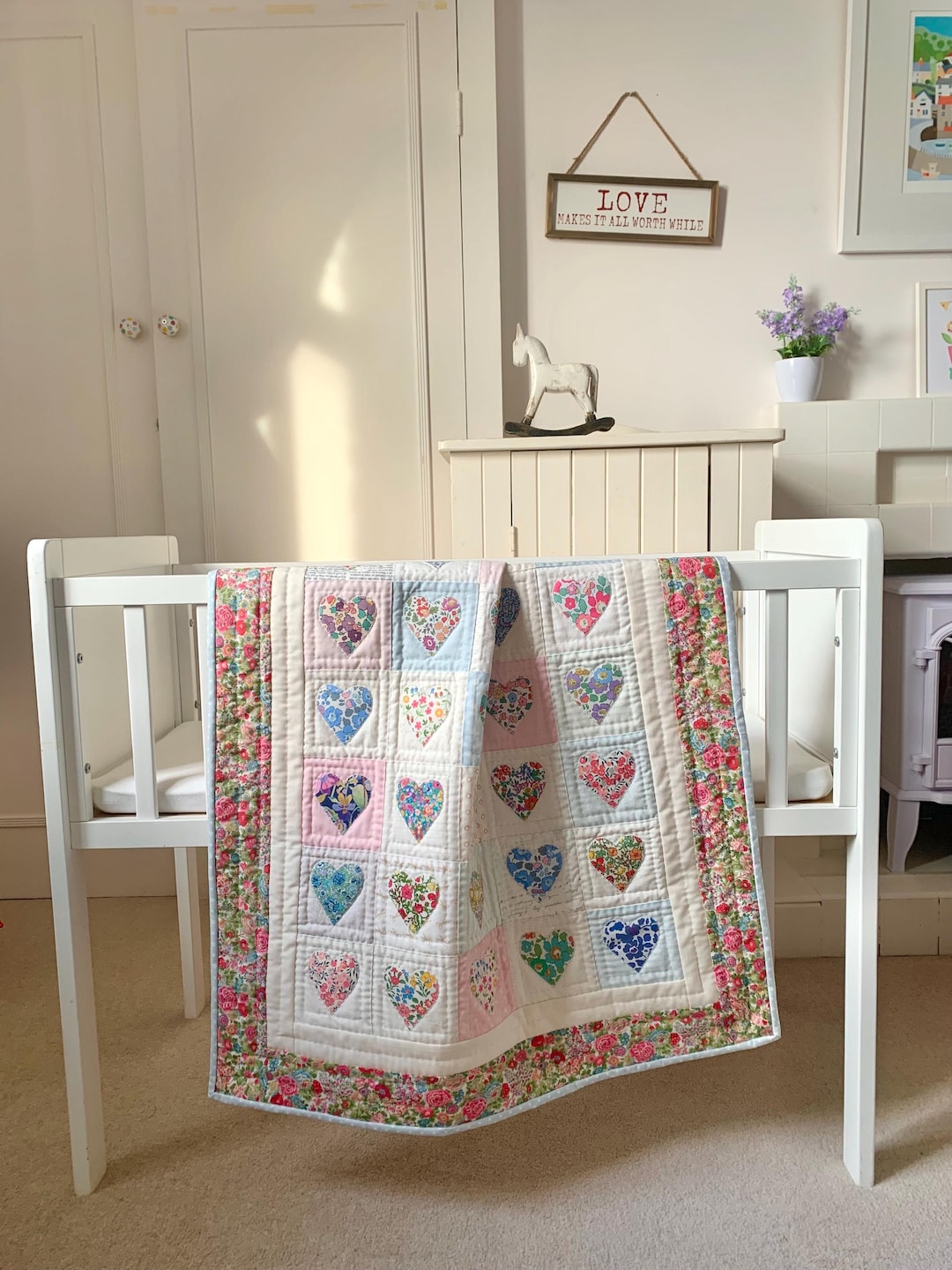 Heartstring Quilt Pattern Baby Heartstrings Quilt Pattern - Etsy
