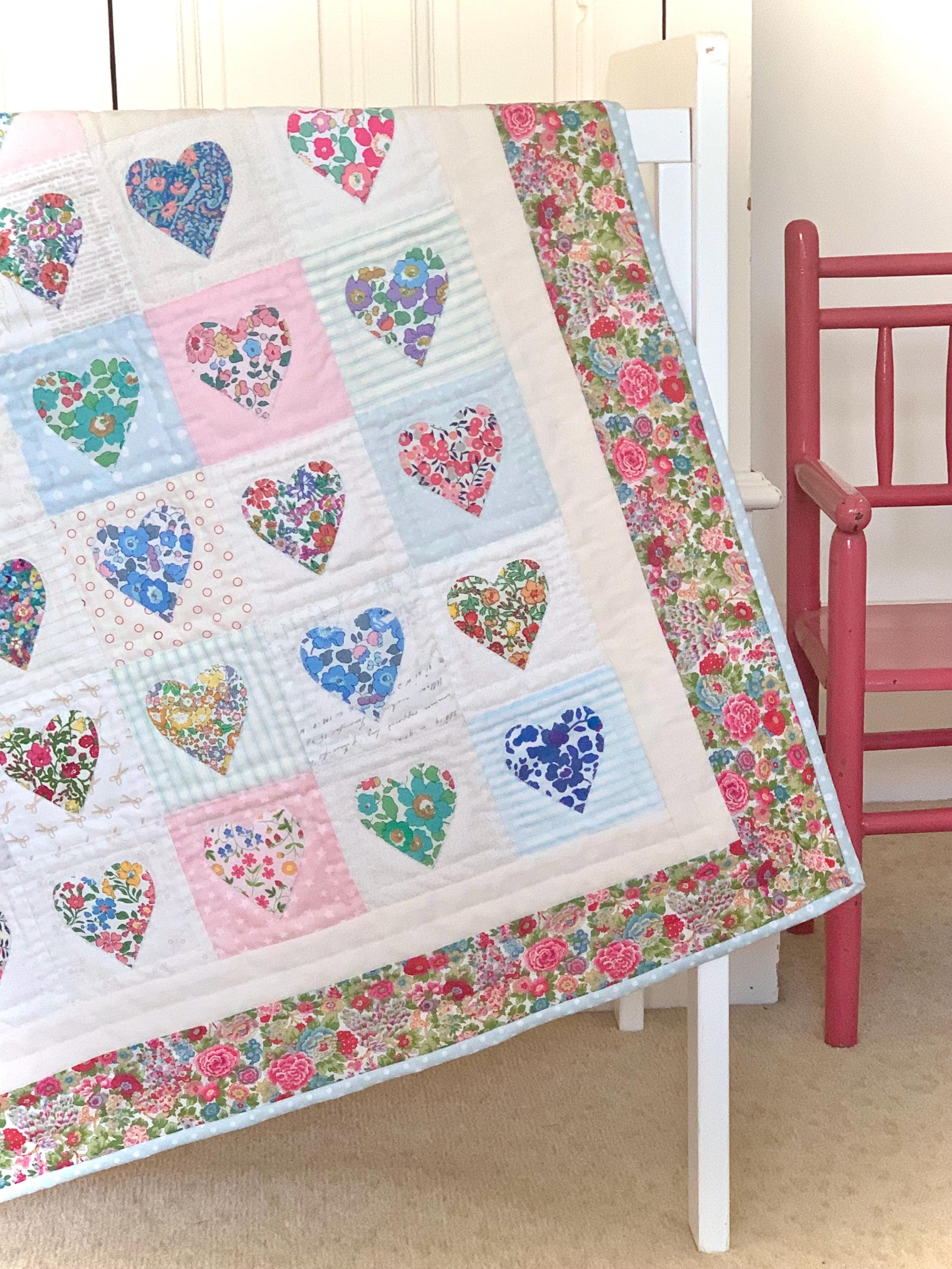 Heartstring Quilt Pattern Baby Heartstrings Quilt Pattern - Etsy
