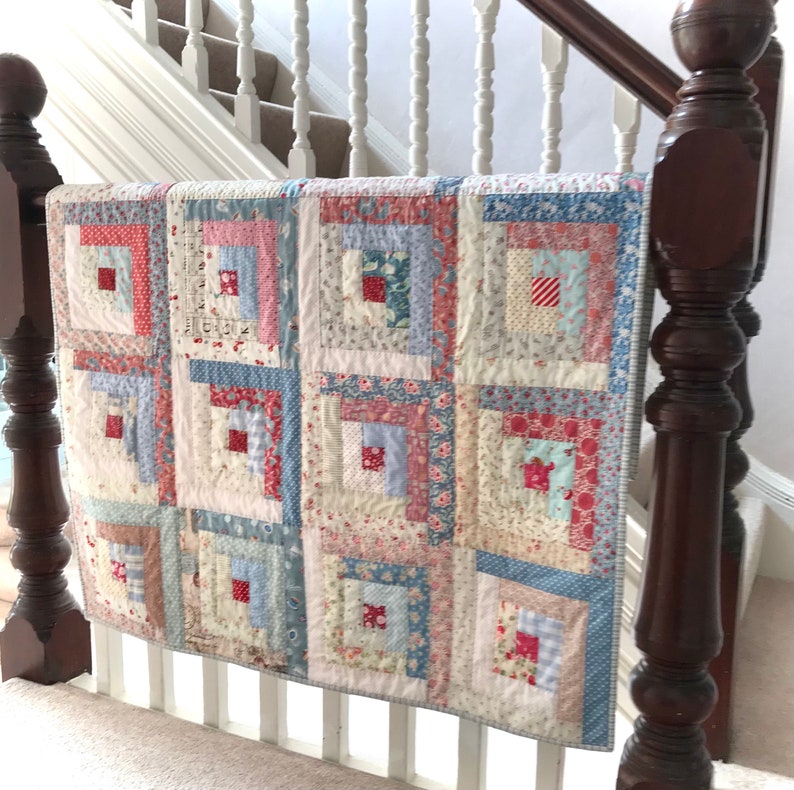 Vintage Log Cabin Quilt Pattern Etsy