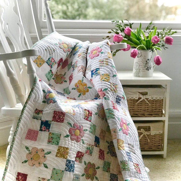 Garden Quilt Pattern Etsy