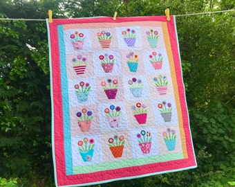 Flower Pots Quilt Pattern