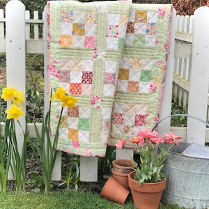Spring Nine Patch Quilt Pattern - Etsy