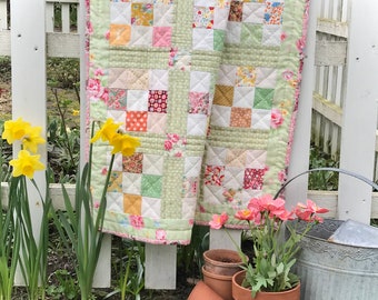 Spring Nine Patch Quilt Pattern