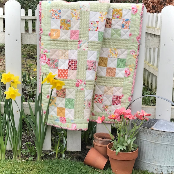 Spring Nine Patch Quilt Pattern