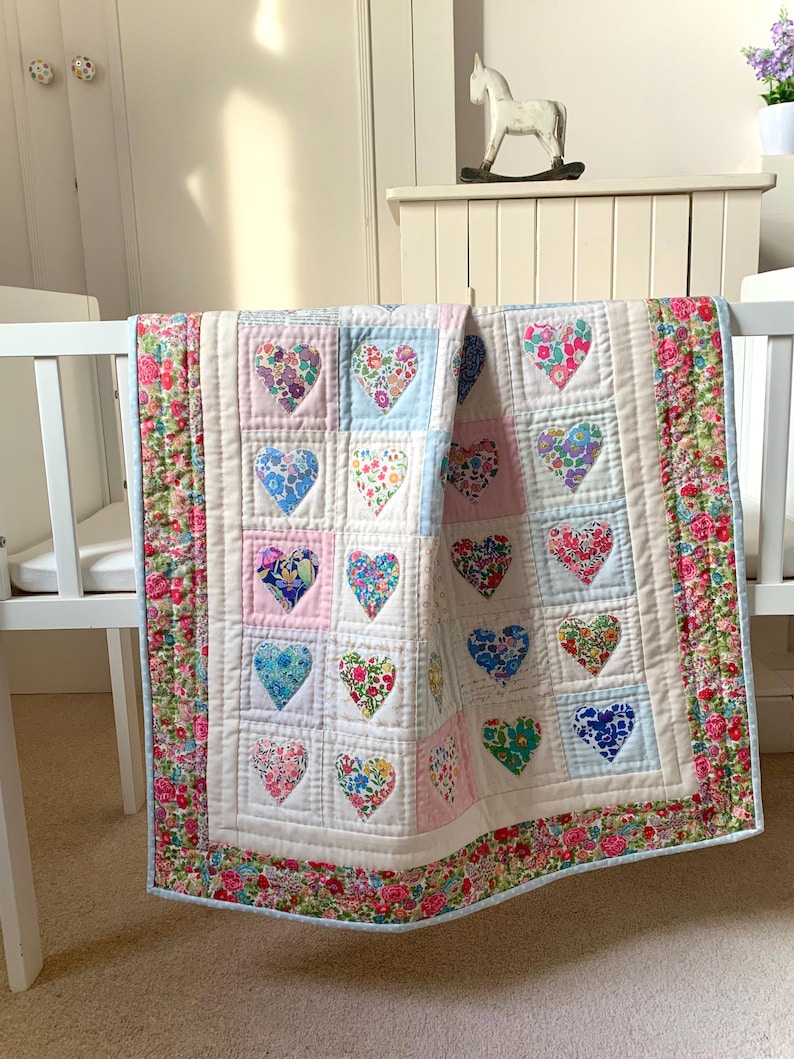 Heartstring Quilt Pattern Baby Heartstrings Quilt Pattern - Etsy