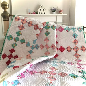 Nine Patch On Point Quilt Pattern