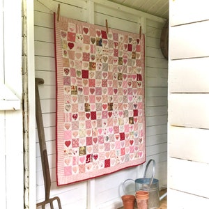 Vintage Hearts Quilt Pattern