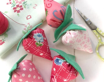 Fabric Strawberries Pattern