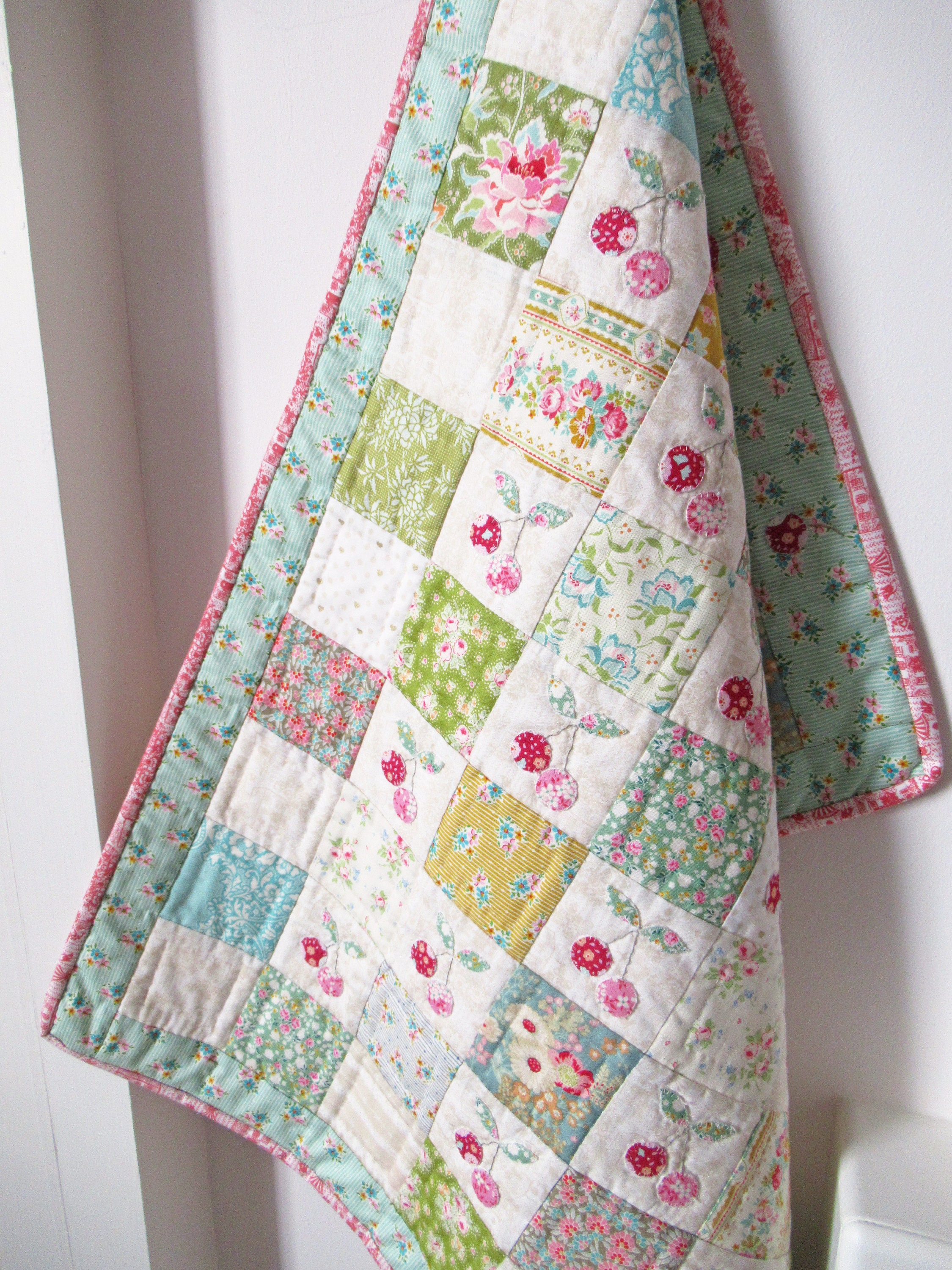 Little Cherries Quilt Pattern Etsy