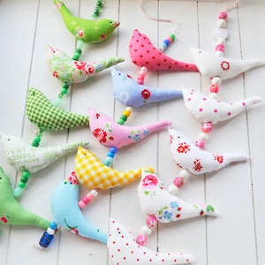 Motif d'oiseaux en tissu