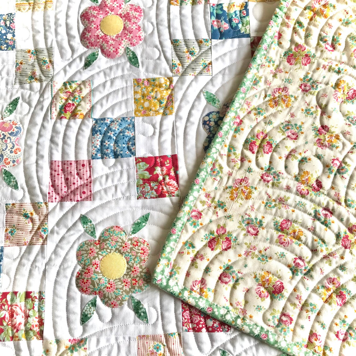 Cottage Garden Quilt Pattern Etsy