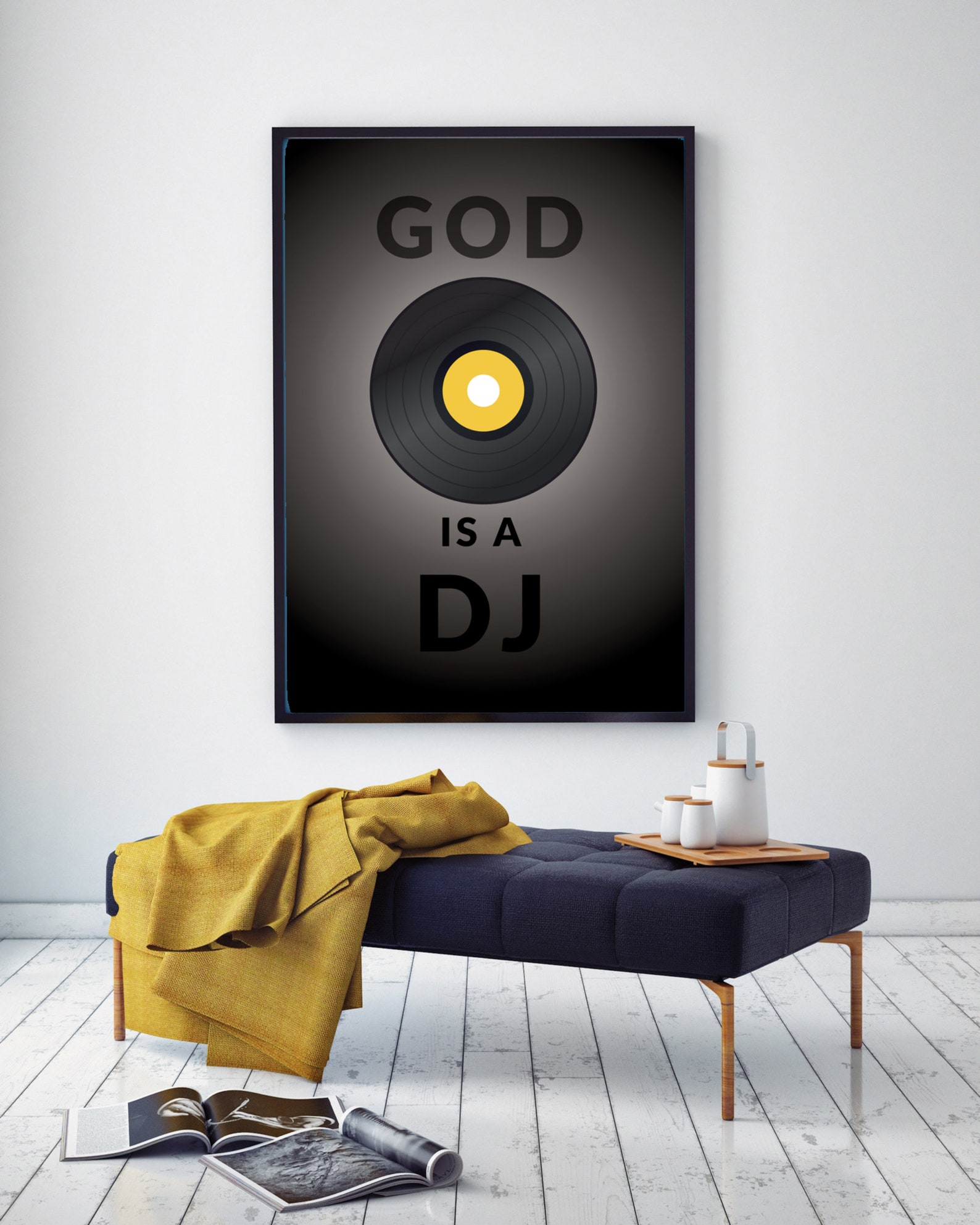Poster God is a DJ Faithless Lyrics Etsy