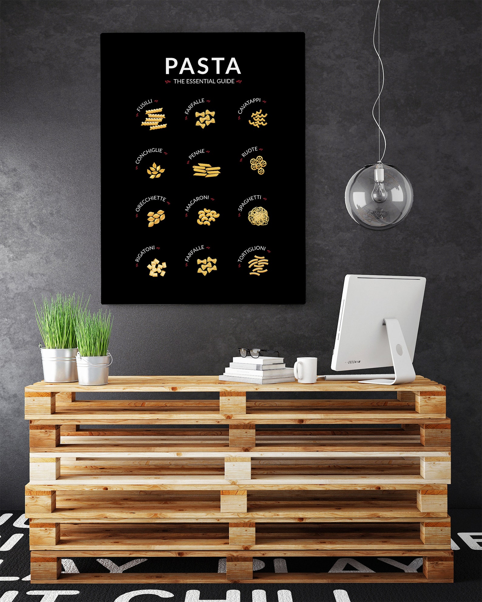 Food Poster Pasta, Pasta Wall Art Etsy
