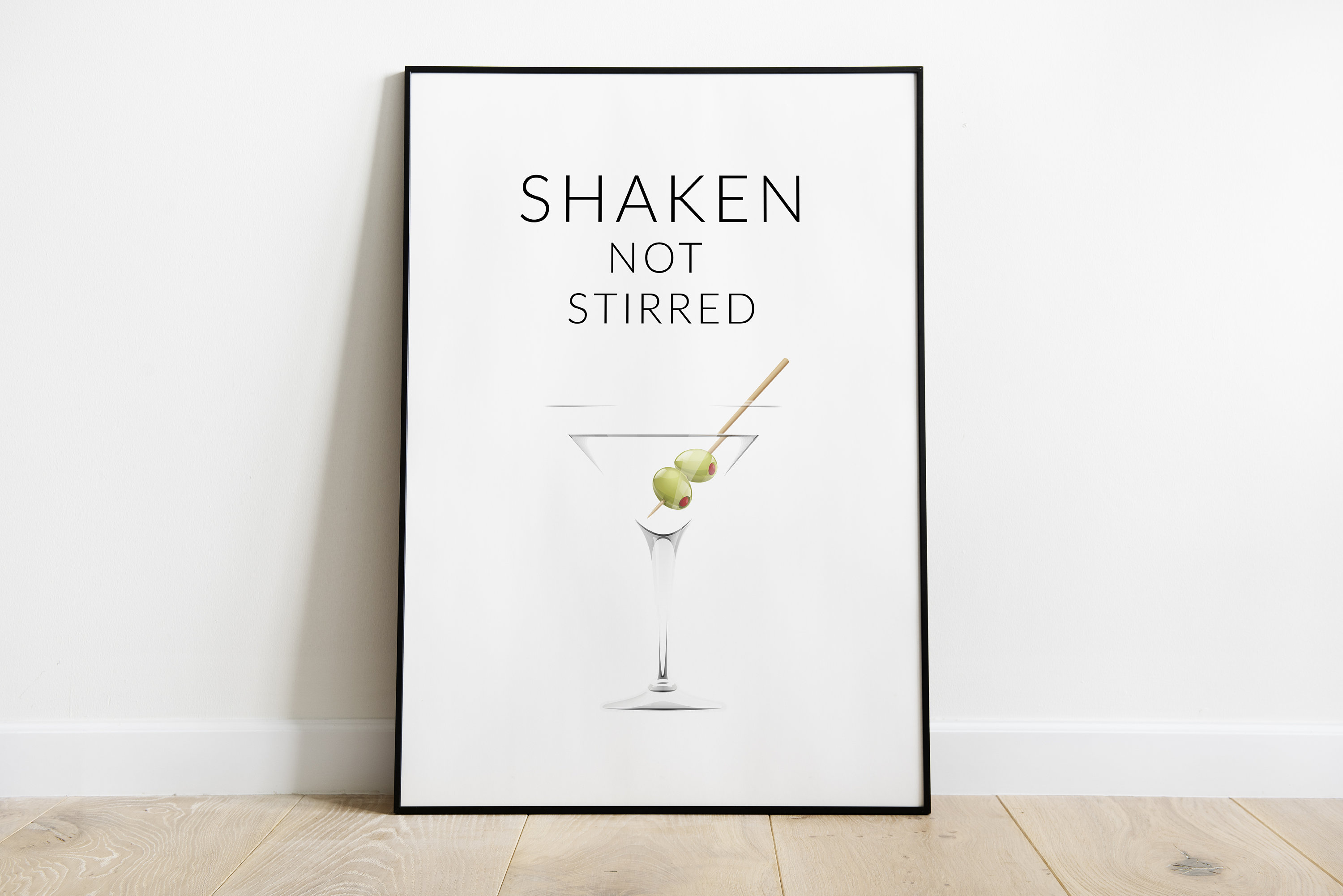 James Bond Martini Shaken Not Stirred