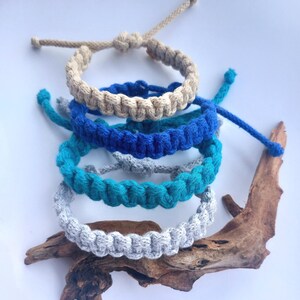 Braided Men Macrame Bracelet, Adjustable Macrame Bracelet, Mens Jewelry, Boho Woven Bracelet for him, Gift For Men, Mens Friendship Bracelet