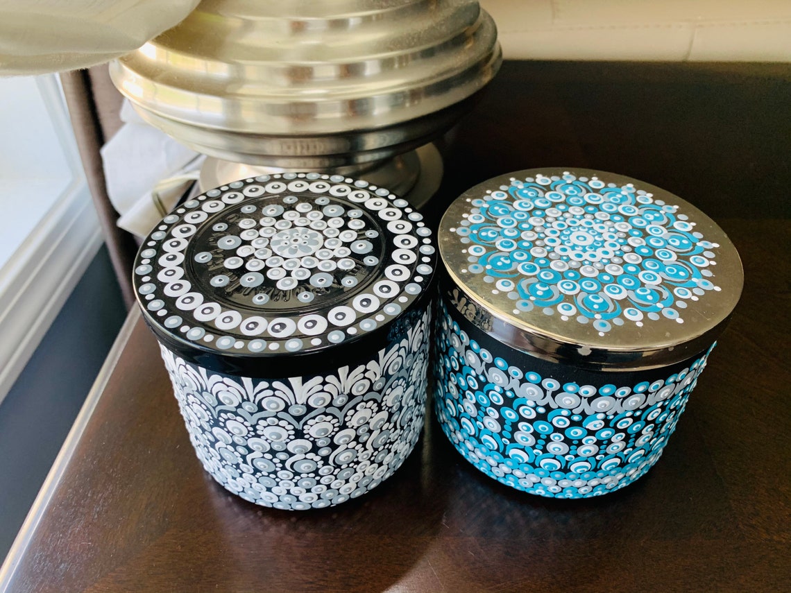 Beautiful Candle Holders or Trinkets Boxes , Multiple Use Boxes , Hand